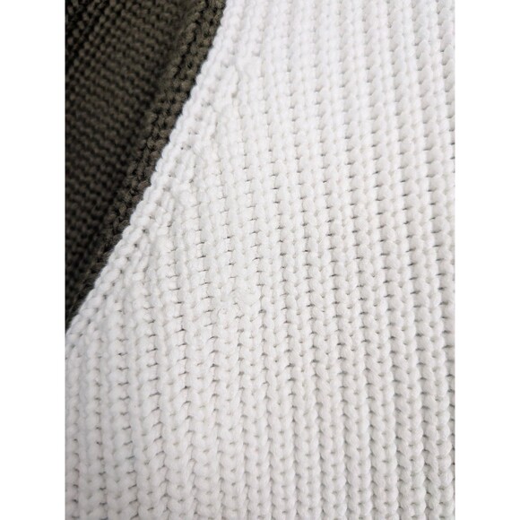 T By Talbots Color Block Sweater Cardigan Green Purple Women's L Colorful Snaps - Picture 9 of 16